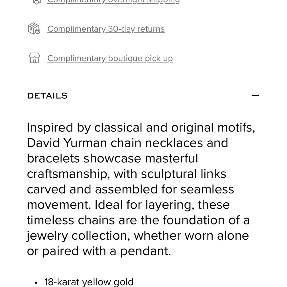 David Yurman Box Chain Gold Necklace - Picture 11 of 12
